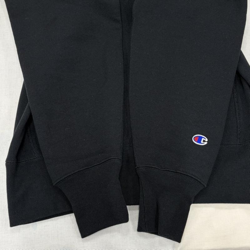 チャンピオン Champion トレーナー 長袖 REVERSEWEAVE リバースウィーブ プルオーバー スウェット トレーナー 裏起毛 WARMUP 目無し M 無地 X ワンポイント X ロゴ、文字 X 刺繍 黒 / ブラック / black メンズ USED 古着 中古 50168557