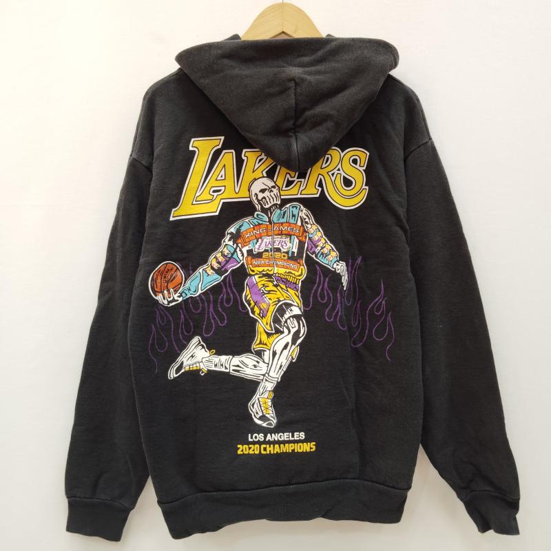 ＵＳＥＤ古着 USED/古着 パーカー 長袖 Warren Lotas ウォーレンロータス USA製 NBA ロサンゼルス レイカーズプロチーム M 黒 / ブラック / black メンズ USED 古着 中古 50168558
