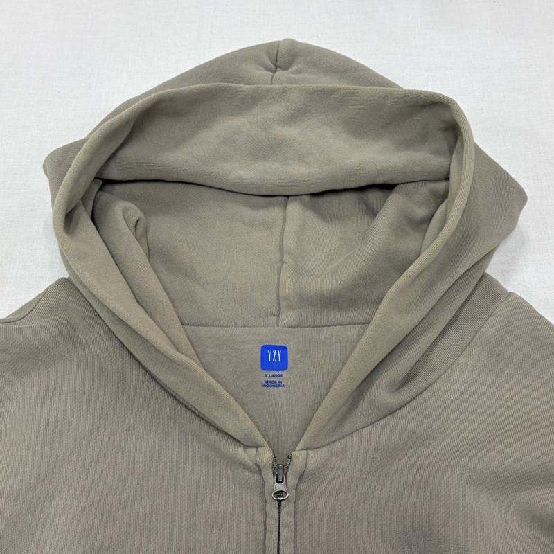 イージー YEEZY パーカー 長袖 GAP ダブルフェイス ジップアップ スウェット パーカー 無地 フーディー XL 無地 メンズ USED 古着 中古 50168559