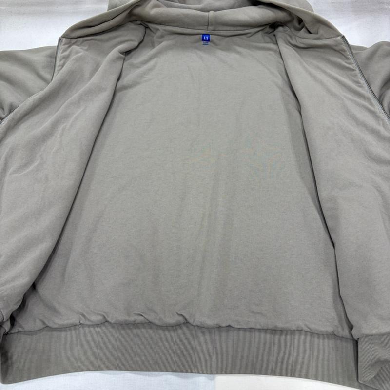 イージー YEEZY パーカー 長袖 GAP ダブルフェイス ジップアップ スウェット パーカー 無地 フーディー XL 無地 メンズ USED 古着 中古 50168559