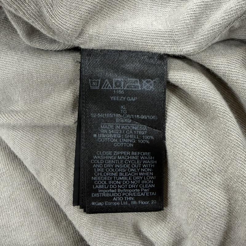 イージー YEEZY パーカー 長袖 GAP ダブルフェイス ジップアップ スウェット パーカー 無地 フーディー XL 無地 メンズ USED 古着 中古 50168559