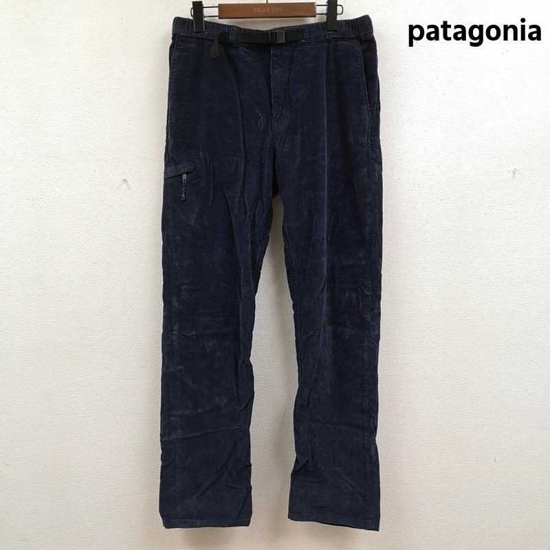 パタゴニア patagonia パンツ ワークパンツ、ペインターパンツ ウェビングベルト ウエストゴム ガゼットクロッチ コーデュロイ パンツ 56080 M 紺 / ネイビー / navy メンズ USED 古着 中古 50168563