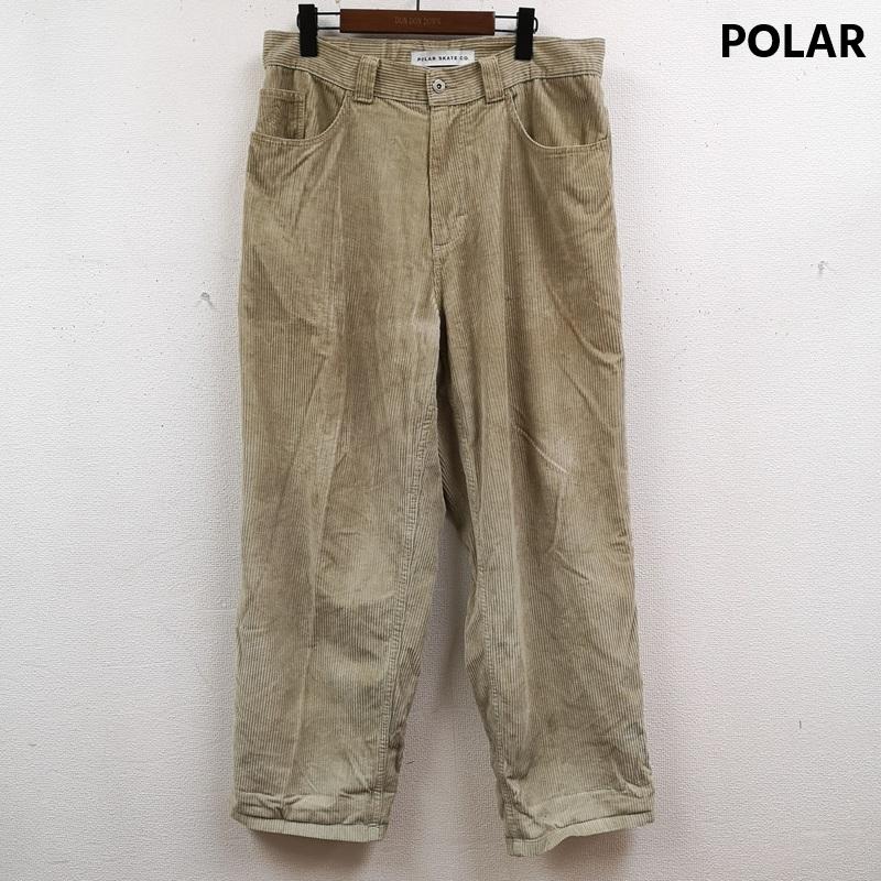 ポーラー POLAR パンツ ワークパンツ、ペインターパンツ ポーランド製 バギー ワイド シルエット コーデュロイ パンツ M ベージュ / ベージュ / beige メンズ USED 古着 中古 50168565