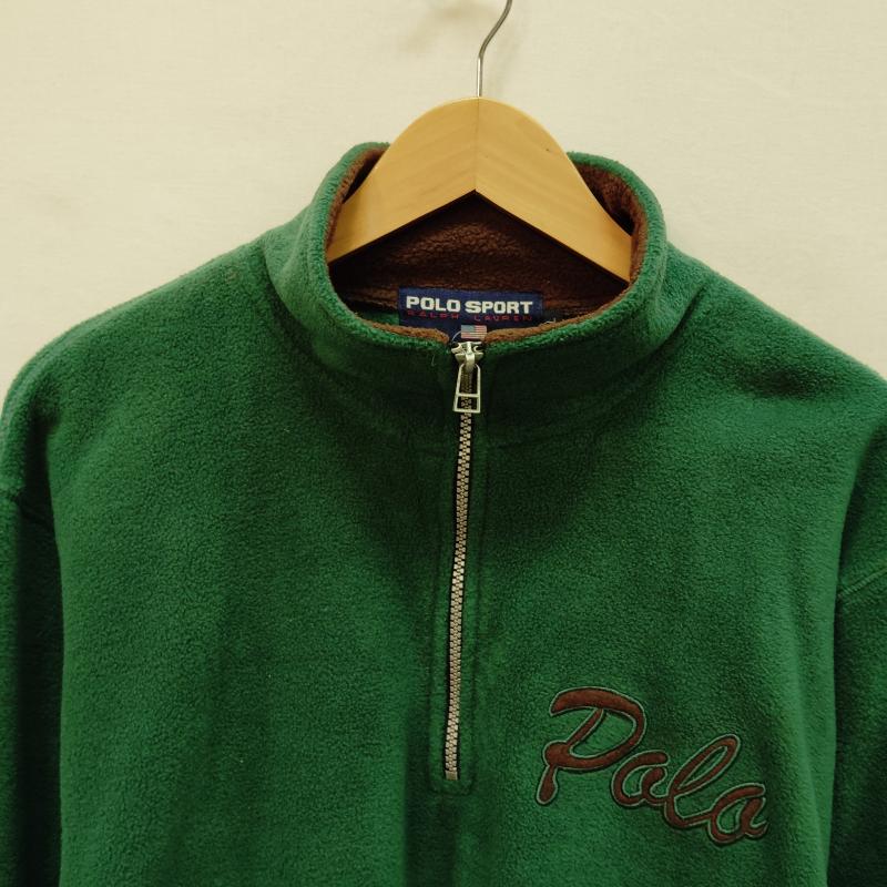 ポロラルフローレン POLO RALPH LAUREN トレーナー 長袖 POLO SPORT 90s ヴィンテージ フリース L 緑 / グリーン / green メンズ USED 古着 中古 50168567