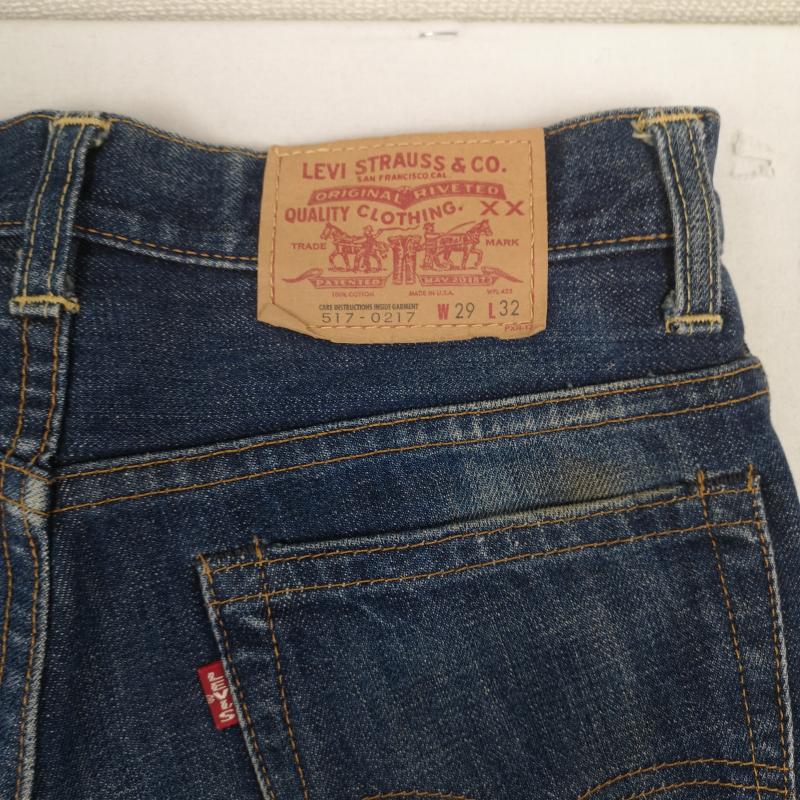 リーバイストラウスアンドコー Levi Strauss & co. パンツ デニム、ジーンズ USA製 ブーツ カット ジーンズ デニム パンツ 517-0217 29インチ インディゴ / インディゴ / Indigo メンズ USED 古着 中古 50168568