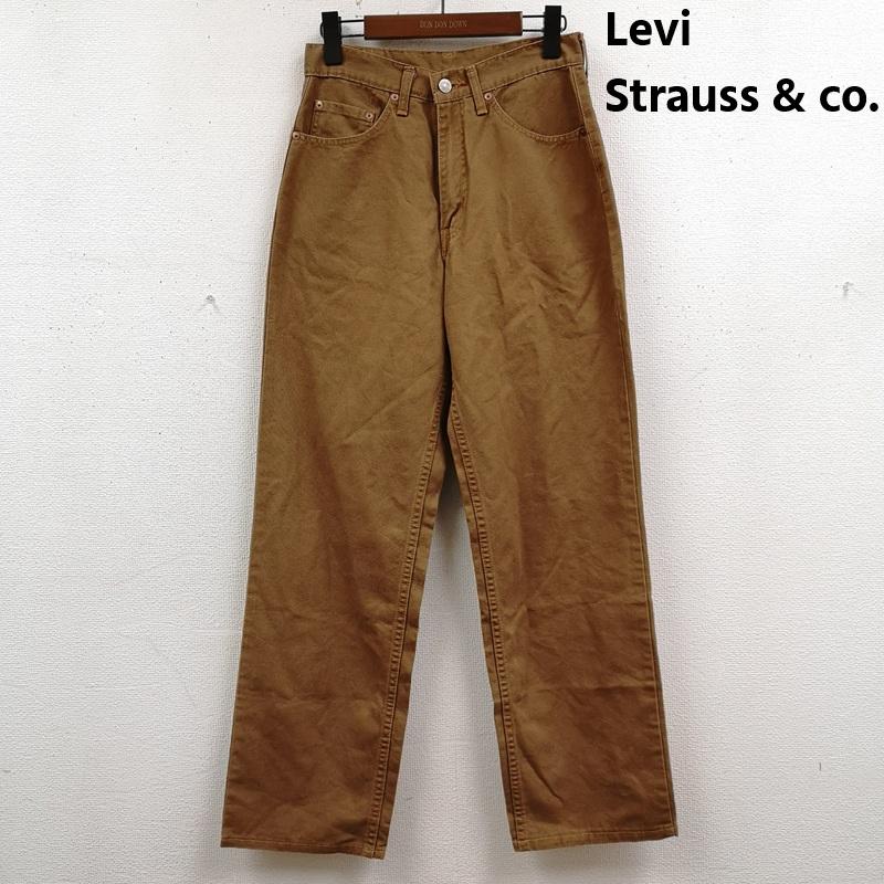 リーバイストラウスアンドコー Levi Strauss & co. パンツ ワークパンツ、ペインターパンツ 90s 日本製 シンチバック ジップフライ ワーク パンツ 856-34 28インチ 茶 / ブラウン / brown メンズ USED 古着 中古 50168570