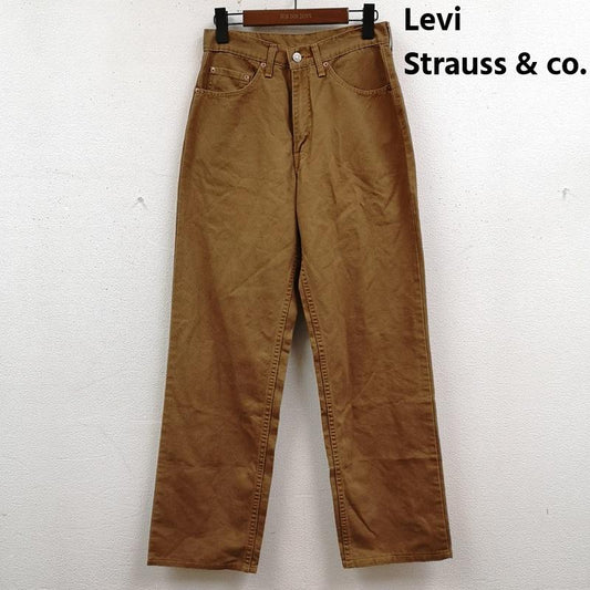 リーバイストラウスアンドコー Levi Strauss & co. パンツ ワークパンツ、ペインターパンツ 90s 日本製 シンチバック ジップフライ ワーク パンツ 856-34 28インチ 茶 / ブラウン / brown メンズ USED 古着 中古 50168570