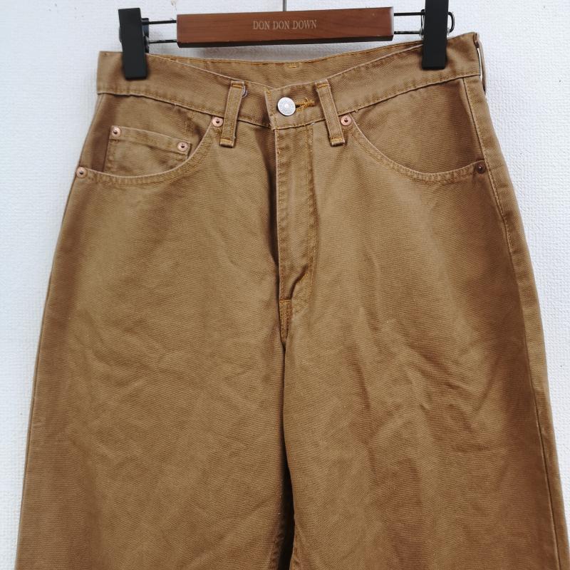 リーバイストラウスアンドコー Levi Strauss & co. パンツ ワークパンツ、ペインターパンツ 90s 日本製 シンチバック ジップフライ ワーク パンツ 856-34 28インチ 茶 / ブラウン / brown メンズ USED 古着 中古 50168570