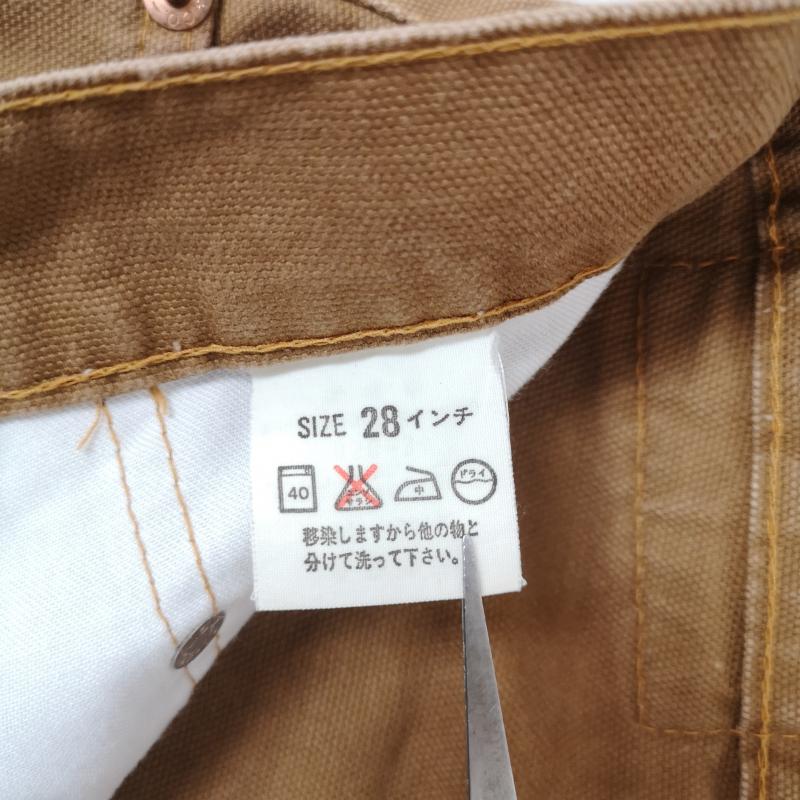 リーバイストラウスアンドコー Levi Strauss & co. パンツ ワークパンツ、ペインターパンツ 90s 日本製 シンチバック ジップフライ ワーク パンツ 856-34 28インチ 茶 / ブラウン / brown メンズ USED 古着 中古 50168570