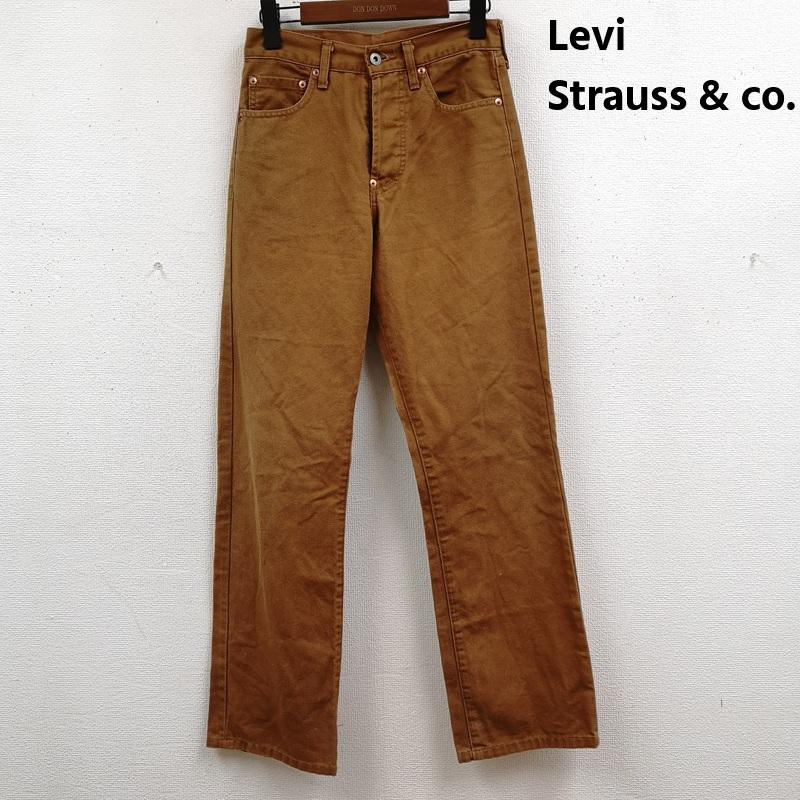 リーバイストラウスアンドコー Levi Strauss & co. パンツ ワークパンツ、ペインターパンツ 90s 日本製 シンチバック ボタンフライ 白タブ 片面BigE ダック ワーク パンツ 704-34 28インチ 茶 / ブラウン / brown メンズ USED 古着 中古 50168571