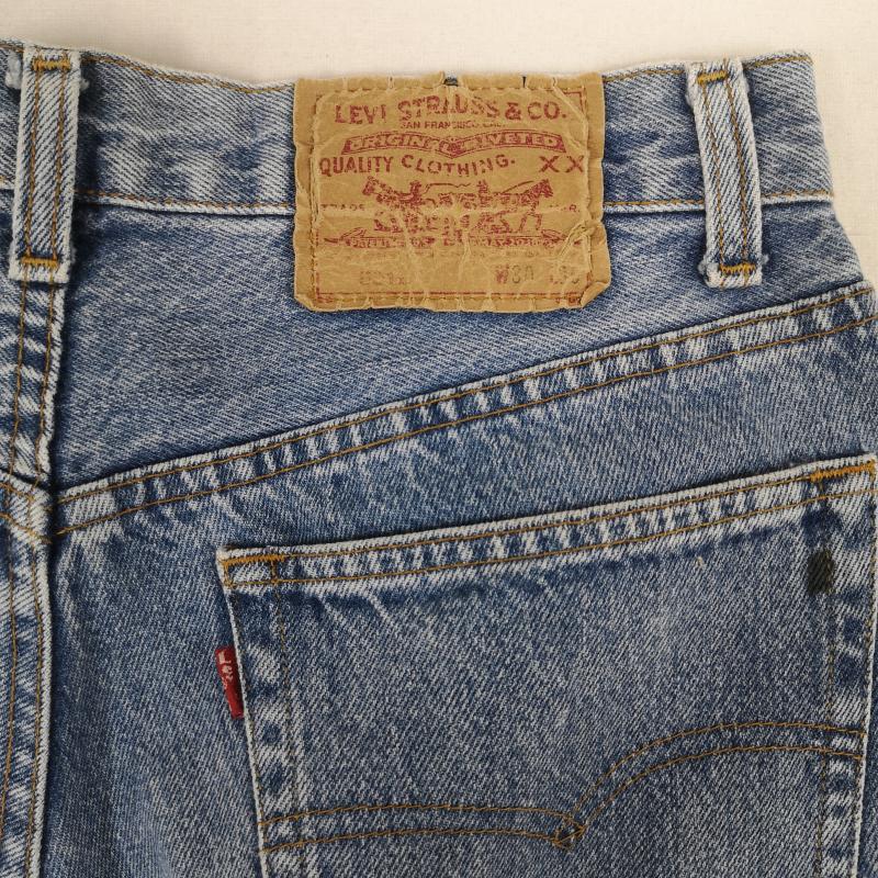 リーバイストラウスアンドコー Levi Strauss & co. パンツ デニム、ジーンズ 90s USA製 ストレートフィット ボタンフライ ボタン裏555 デニム パンツ 501-5900 30インチ インディゴ / インディゴ / Indigo メンズ USED 古着 中古 50168573