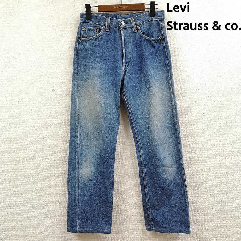 リーバイストラウスアンドコー Levi Strauss & co. パンツ デニム、ジーンズ ボタンフライ レギュラー ストレート デニム パンツ ジーンズ 501-0000 29インチ インディゴ / インディゴ / Indigo メンズ USED 古着 中古 50168575