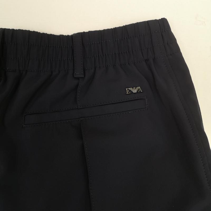 エンポリオアルマーニ EMPORIO ARMANI パンツ スラックス センタープレス ウエストゴム テーパード ジョガー パンツ 16M 紺 / ネイビー / navy メンズ USED 古着 中古 50168576