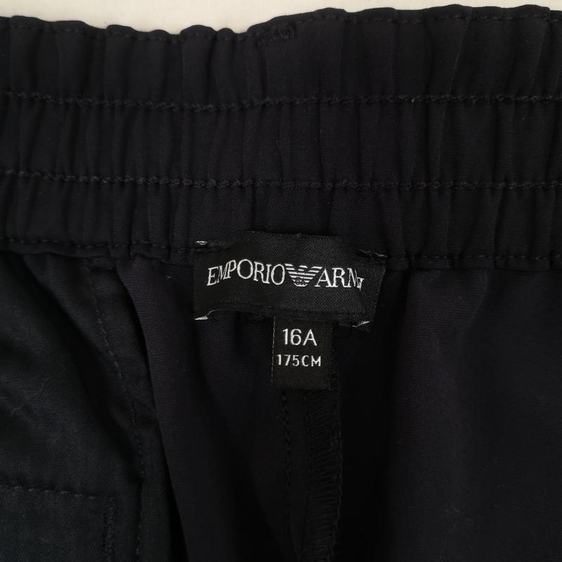 エンポリオアルマーニ EMPORIO ARMANI パンツ スラックス センタープレス ウエストゴム テーパード ジョガー パンツ 16M 紺 / ネイビー / navy メンズ USED 古着 中古 50168576
