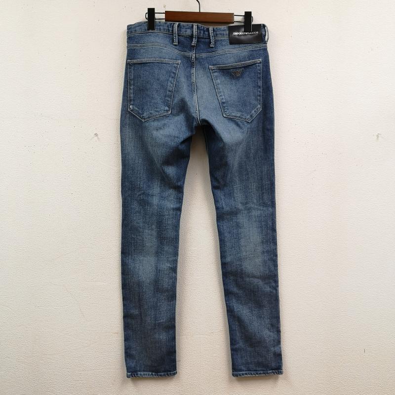 エンポリオアルマーニ EMPORIO ARMANI パンツ デニム、ジーンズ ジップフライ テーパード スリム フィット ジーンズ デニム パンツ 6H1J06 30インチ インディゴ / インディゴ / Indigo メンズ USED 古着 中古 50168577