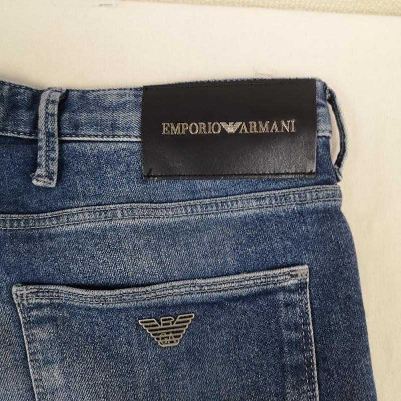 エンポリオアルマーニ EMPORIO ARMANI パンツ デニム、ジーンズ ジップフライ テーパード スリム フィット ジーンズ デニム パンツ 6H1J06 30インチ インディゴ / インディゴ / Indigo メンズ USED 古着 中古 50168577