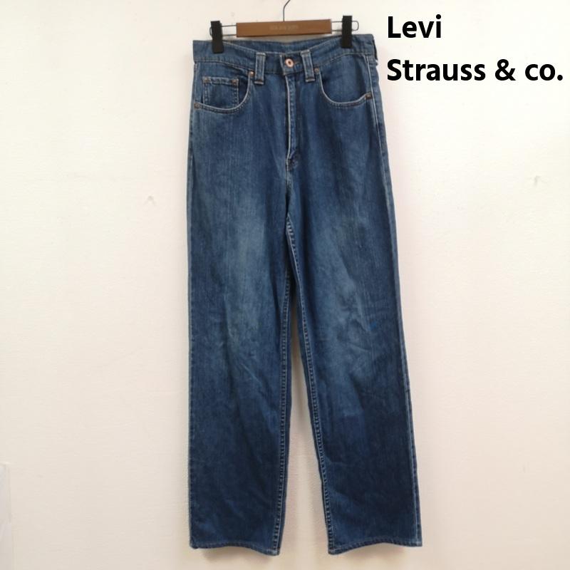 リーバイストラウスアンドコー Levi Strauss & co. パンツ デニム、ジーンズ 日本製 14オンス ジップフライ ワイド ストレート デニム パンツ 868-1245 30インチ インディゴ / インディゴ / Indigo メンズ USED 古着 中古 50168578