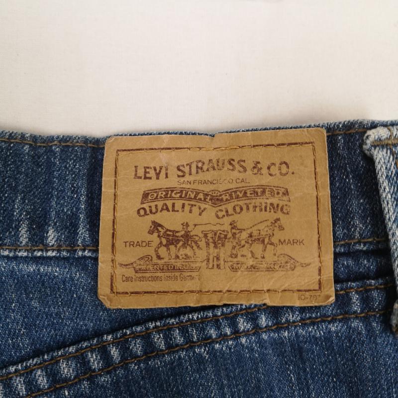 リーバイストラウスアンドコー Levi Strauss & co. パンツ デニム、ジーンズ 日本製 14オンス ジップフライ ワイド ストレート デニム パンツ 868-1245 30インチ インディゴ / インディゴ / Indigo メンズ USED 古着 中古 50168578