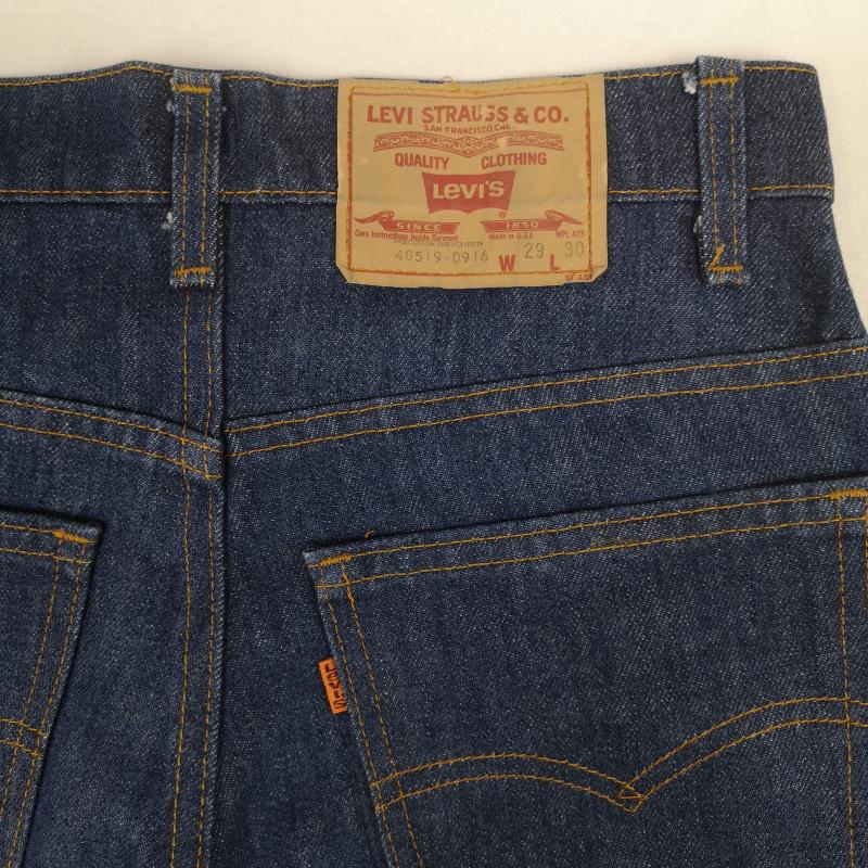 リーバイストラウスアンドコー Levi Strauss & co. パンツ デニム、ジーンズ 80s USA製 オレンジタブ ジップフライ スリム ストレート デニム パンツ 40519-0916 29インチ インディゴ / インディゴ / Indigo メンズ USED 古着 中古 50168579