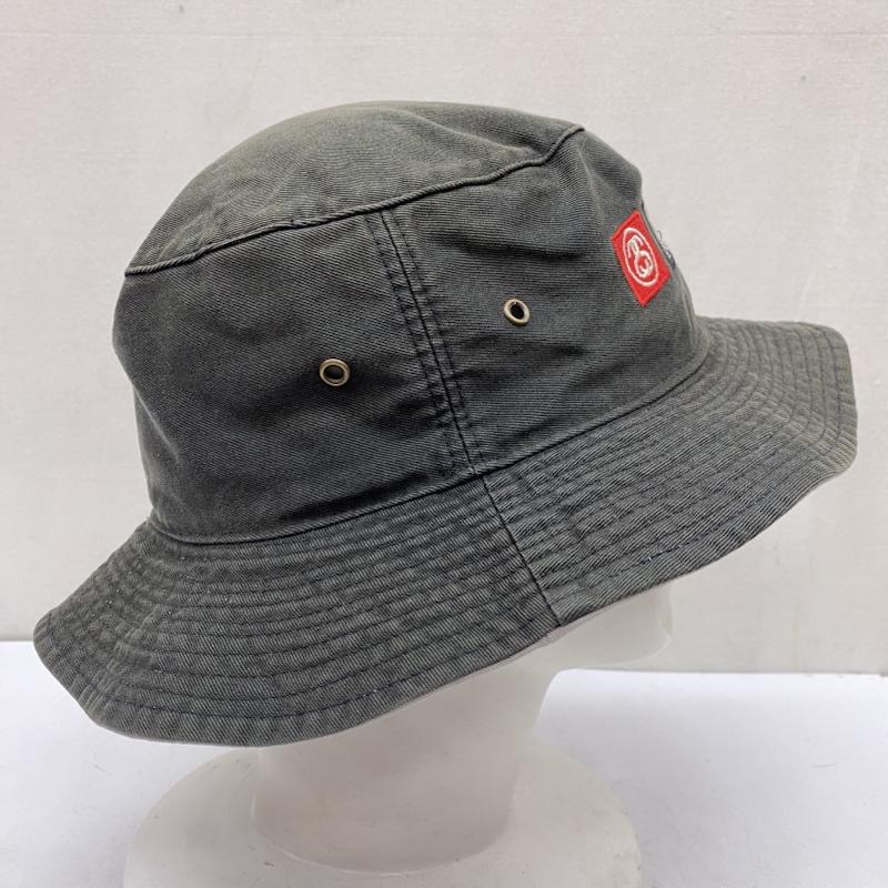 ステューシー STUSSY 帽子 ハット 90’s 紺タグ オールドステューシー バケット ハット Lサイズ 黒 / ブラック / black メンズ USED 古着 中古 50168583