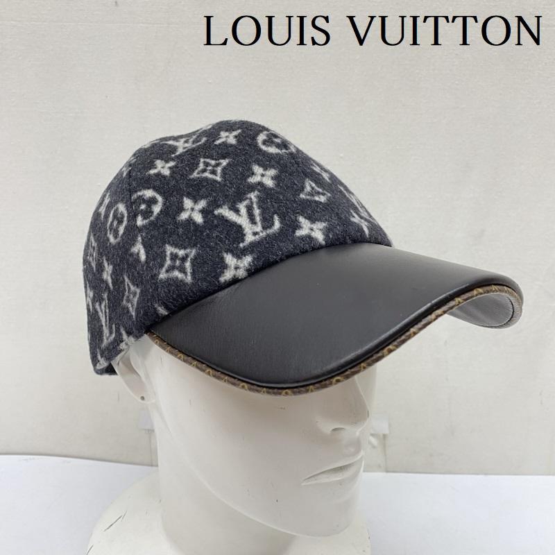 ルイヴィトン LOUIS VUITTON 帽子 キャップ M76712 20年製 キャップ・キャリー オン モノグラム 帽子 Mサイズ イタリア製 黒 / ブラック / black メンズ USED 古着 中古 50168585