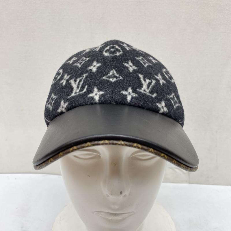 ルイヴィトン LOUIS VUITTON 帽子 キャップ M76712 20年製 キャップ・キャリー オン モノグラム 帽子 Mサイズ イタリア製 黒 / ブラック / black メンズ USED 古着 中古 50168585