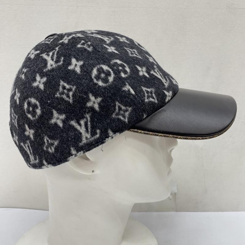 ルイヴィトン LOUIS VUITTON 帽子 キャップ M76712 20年製 キャップ・キャリー オン モノグラム 帽子 Mサイズ イタリア製 黒 / ブラック / black メンズ USED 古着 中古 50168585