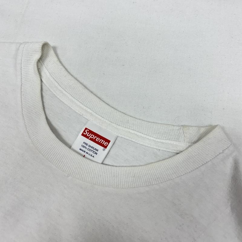 シュプリーム Supreme Tシャツ 半袖 21AW EST1994 Tee ロゴ クルーネック 半袖 Tシャツ L 白 / ホワイト / white メンズ USED 古着 中古 50168587