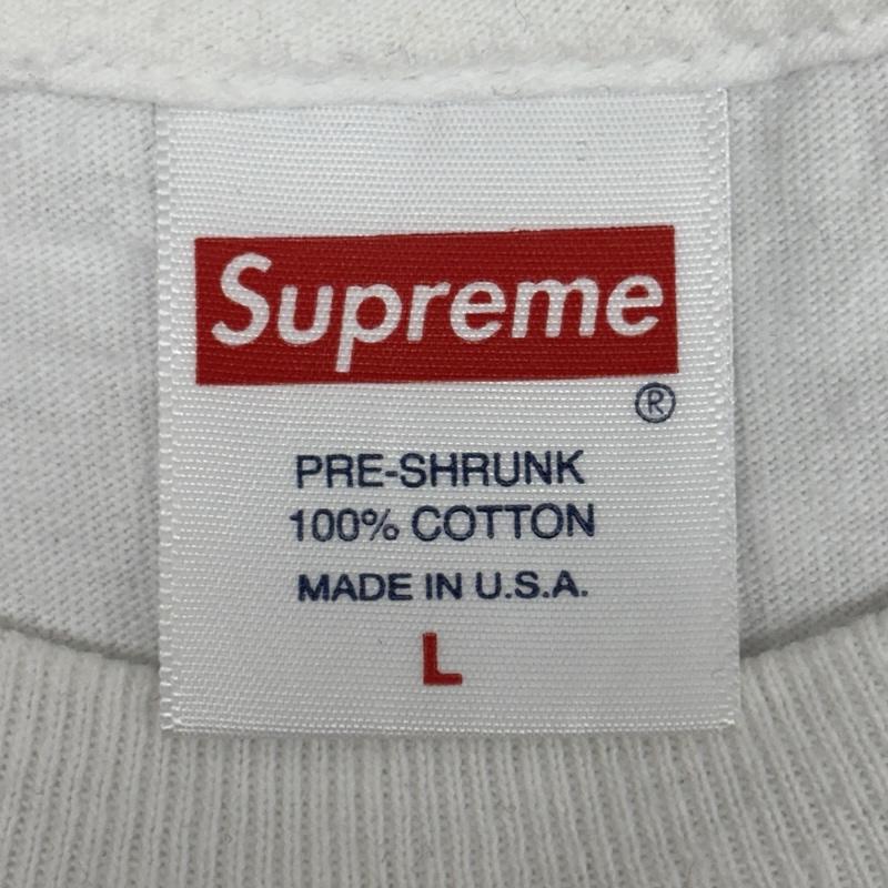 シュプリーム Supreme Tシャツ 半袖 21AW EST1994 Tee ロゴ クルーネック 半袖 Tシャツ L 白 / ホワイト / white メンズ USED 古着 中古 50168587