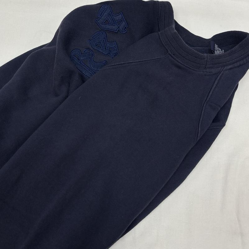 ステューシー STUSSY トレーナー 長袖 90年代 ビンテージ 紺タグ 香港製 オールドイングリッシュ ロゴ スウェット トレーナー M 紺 / ネイビー / navy メンズ USED 古着 中古 50168596
