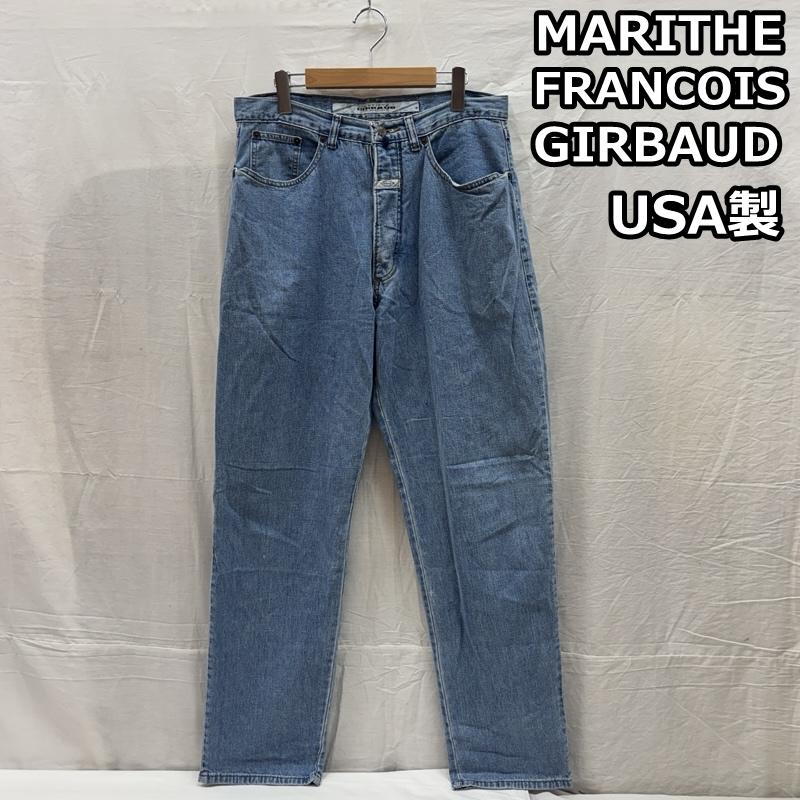 マリテフランソワジルボー MARITHEFRANCOISGIRBAUD パンツ デニム、ジーンズ 90年代 ビンテージ USA製 デニム テーパード パンツ 90s VINTAGE 31インチ メンズ USED 古着 中古 50168598