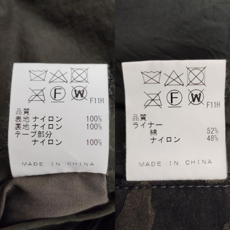 ジョセフアブード JOSEPH ABBOUD ジャケット、上着 ジャンパー、ブルゾン ステンカラー コート ナイロン カモフラ柄 フード付き ライナー付き LL カーキ / カーキ / khaki メンズ USED 古着 中古 50168599