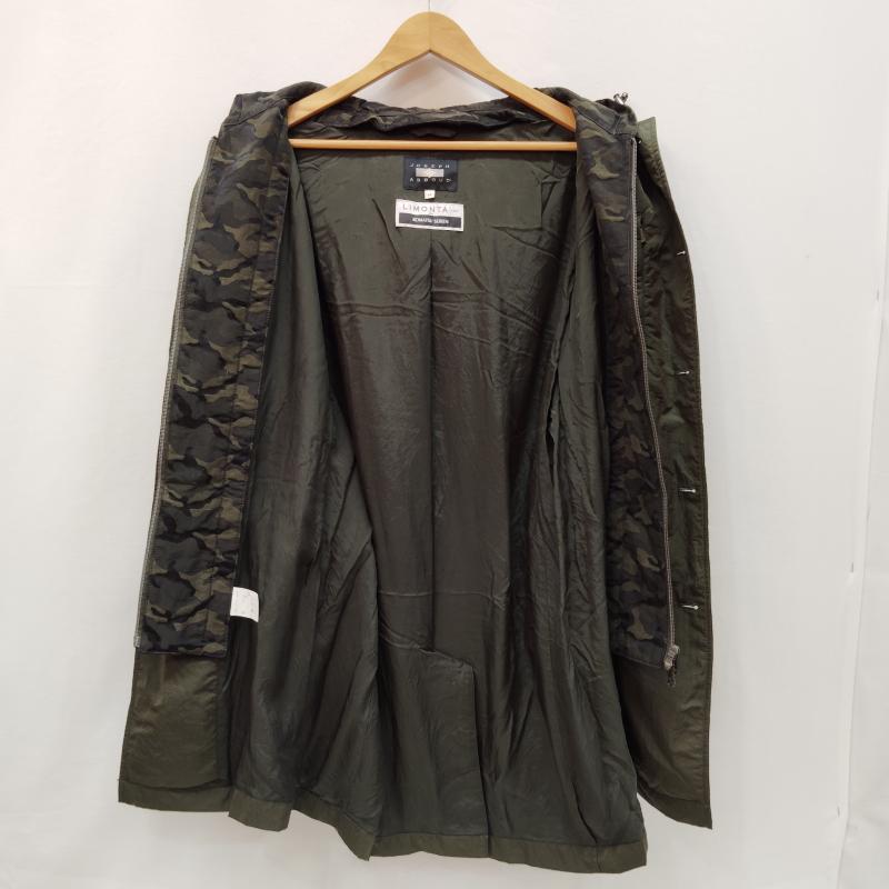 ジョセフアブード JOSEPH ABBOUD ジャケット、上着 ジャンパー、ブルゾン ステンカラー コート ナイロン カモフラ柄 フード付き ライナー付き LL カーキ / カーキ / khaki メンズ USED 古着 中古 50168599