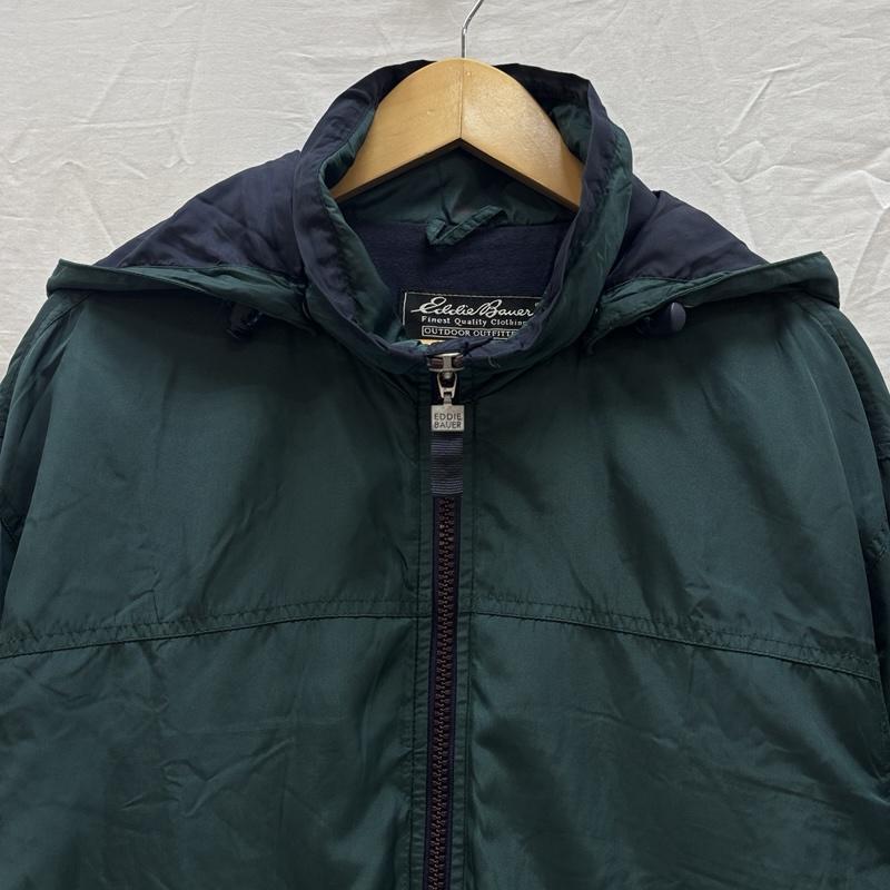 エディーバウアー Eddie Bauer ジャケット、上着 ジャンパー、ブルゾン 00s ナイロン マウンテンパーカー ジャケット フード取り外し可 S 緑 / グリーン / green X 紺 / ネイビー / navy メンズ USED 古着 中古 50168601