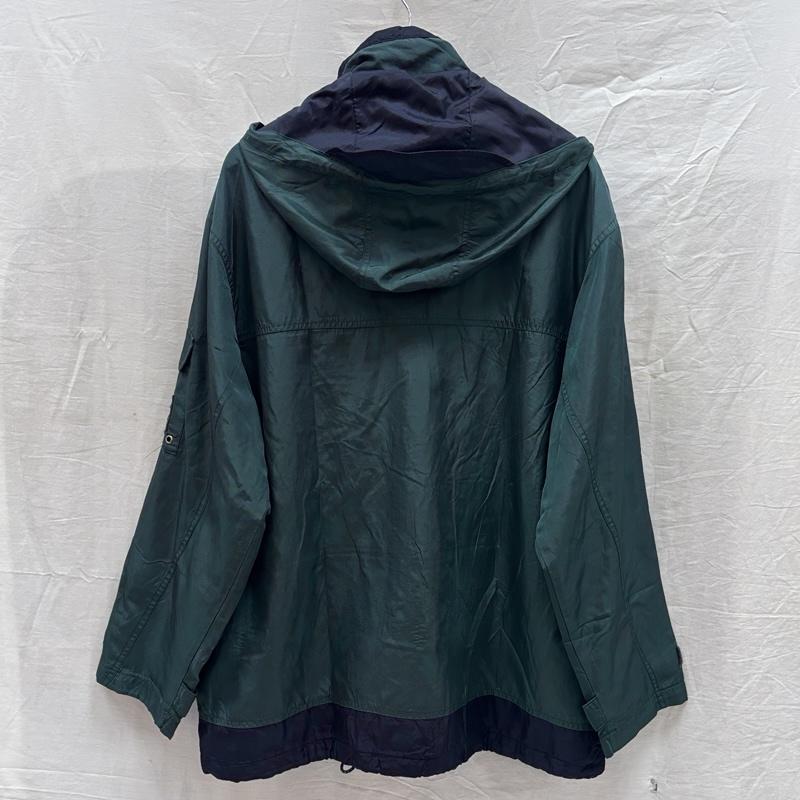 エディーバウアー Eddie Bauer ジャケット、上着 ジャンパー、ブルゾン 00s ナイロン マウンテンパーカー ジャケット フード取り外し可 S 緑 / グリーン / green X 紺 / ネイビー / navy メンズ USED 古着 中古 50168601