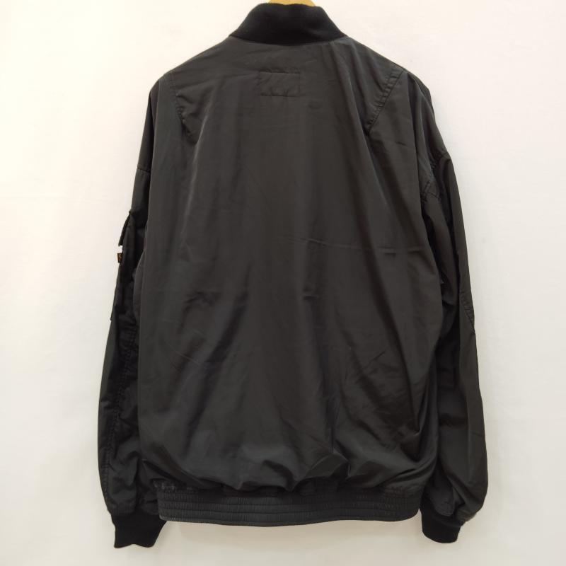 アルファ インダストリー Alpha Industries ジャケット、上着 ジャンパー、ブルゾン エステルボンディング ドロップショルダー フライトジャケット L 黒 / ブラック / black メンズ USED 古着 中古 50168602