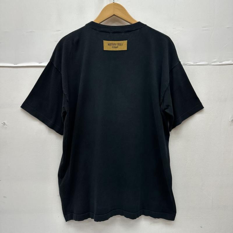 ルイヴィトン LOUIS VUITTON Tシャツ 半袖 Amen Break ロゴ ジャカード クルーネック ニット Tシャツ RM221 JS5 HMN81W M 黒 / ブラック / black メンズ USED 古着 中古 50168606