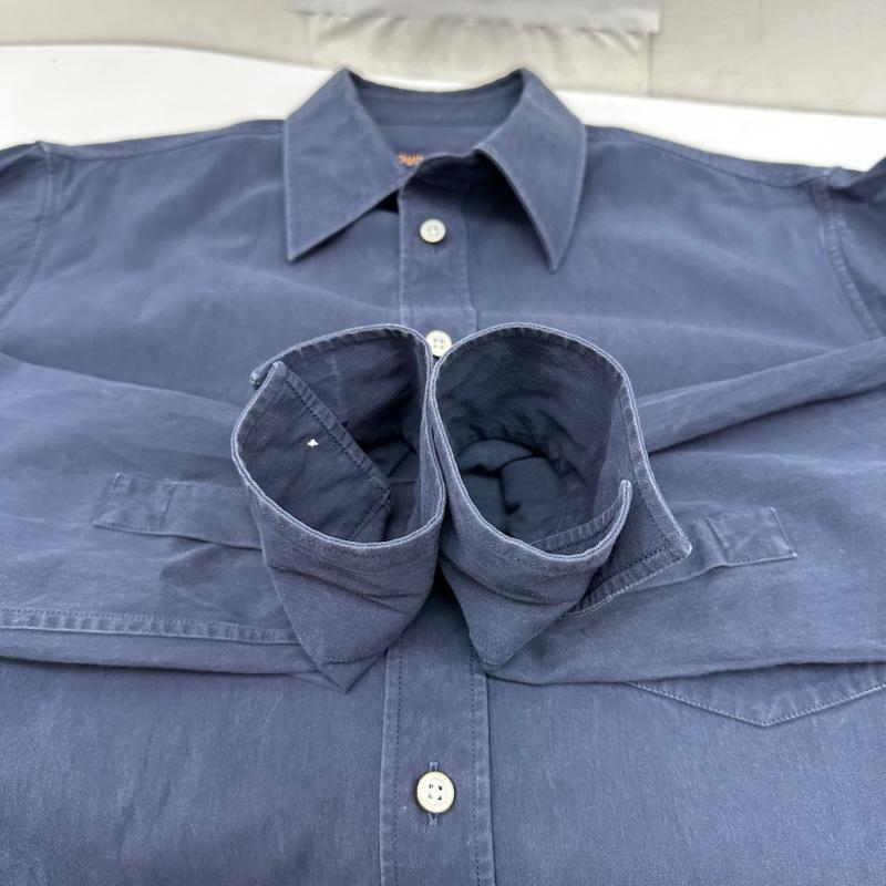ルイヴィトン LOUIS VUITTON シャツ、ブラウス 長袖 NIGO プリント シグネチャー ロングスリーブ シャツ RM252M IKE HTS77W L 紺 / ネイビー / navy メンズ USED 古着 中古 50168607
