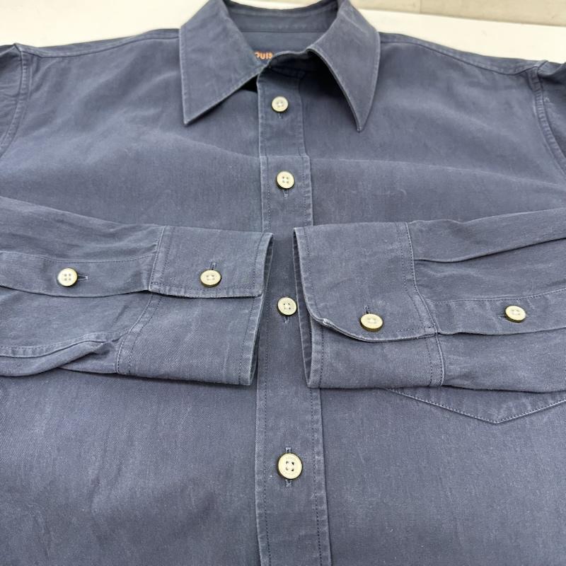 ルイヴィトン LOUIS VUITTON シャツ、ブラウス 長袖 NIGO プリント シグネチャー ロングスリーブ シャツ RM252M IKE HTS77W L 紺 / ネイビー / navy メンズ USED 古着 中古 50168607