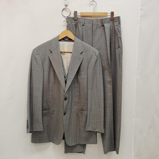 ポロラルフローレン POLO RALPH LAUREN スーツ スーツ セットアップ スーツ チェック柄 シングル 3ピース - 灰 / グレー / gray メンズ USED 古着 中古 50168608