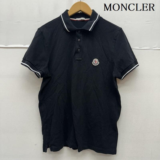 モンクレール MONCLER ポロシャツ 半袖 SS POLO ロゴ ワッペン ポロ シャツ H20918A00009 84556 M 黒 / ブラック / black メンズ USED 古着 中古 50168609