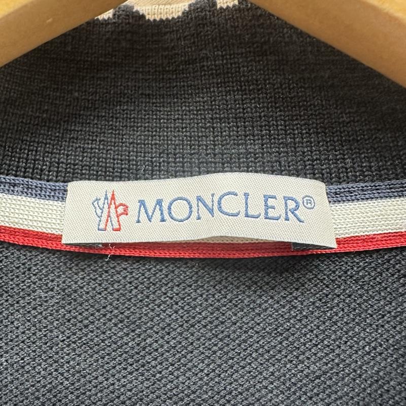 モンクレール MONCLER ポロシャツ 半袖 SS POLO ロゴ ワッペン ポロ シャツ H20918A00009 84556 M 黒 / ブラック / black メンズ USED 古着 中古 50168609