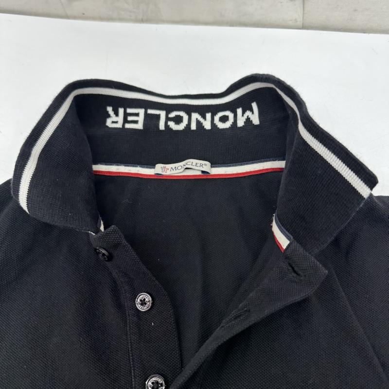 モンクレール MONCLER ポロシャツ 半袖 SS POLO ロゴ ワッペン ポロ シャツ H20918A00009 84556 M 黒 / ブラック / black メンズ USED 古着 中古 50168609