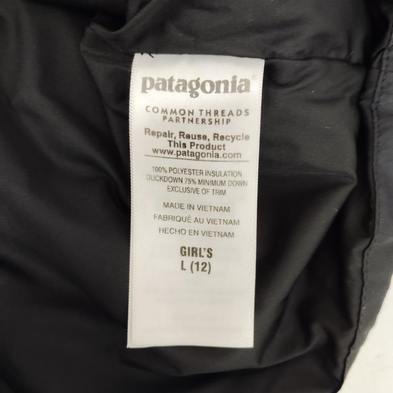 パタゴニア patagonia ジャケット、上着 ダウンジャケット ガールズ ダウン フォー ファン コート ロング丈 68255FA15 L 黒 / ブラック / black ガールズ USED 古着 中古 50168610
