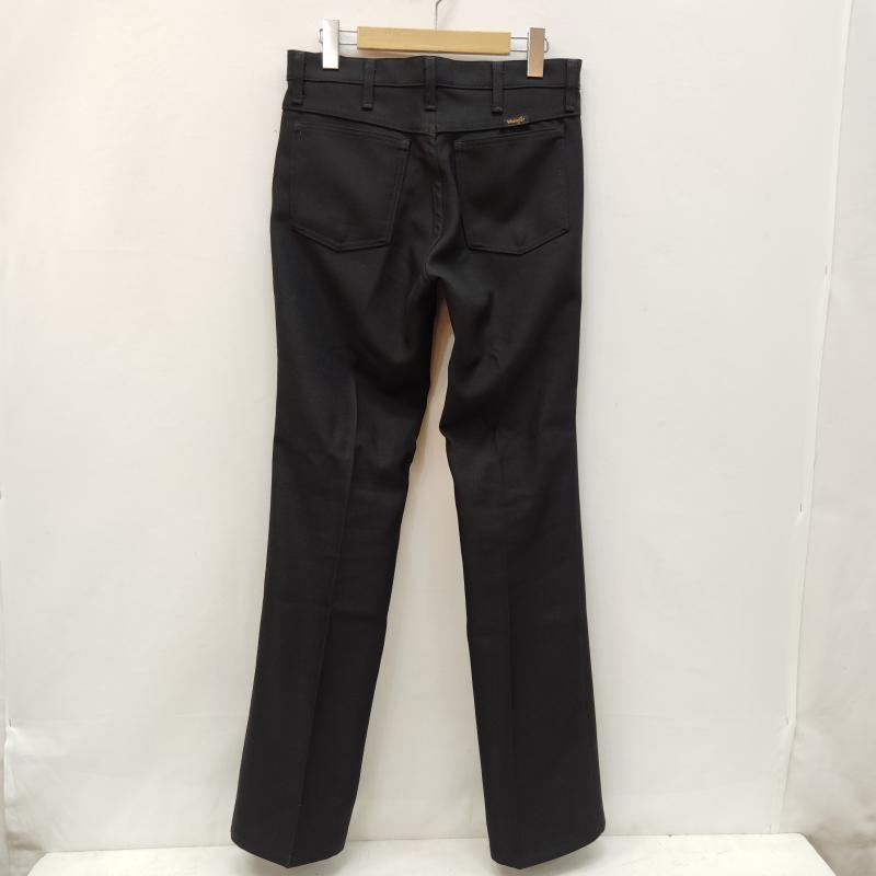 ラングラー Wrangler パンツ スラックス ランチャー パンツ ドレス ジーンズ フレア シルエット センター プレス 30インチ 黒 / ブラック / black メンズ USED 古着 中古 50168616