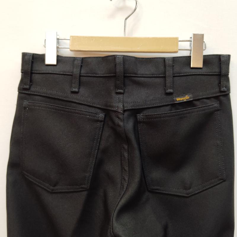 ラングラー Wrangler パンツ スラックス ランチャー パンツ ドレス ジーンズ フレア シルエット センター プレス 30インチ 黒 / ブラック / black メンズ USED 古着 中古 50168616