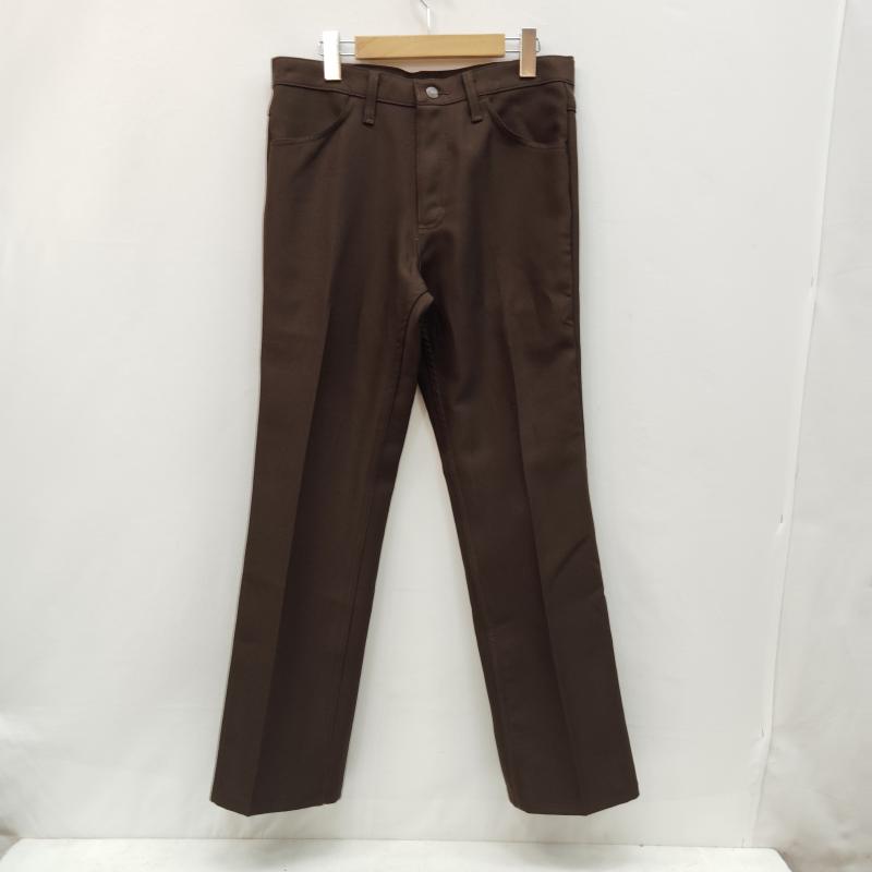 ラングラー Wrangler パンツ スラックス ランチャー パンツ ドレス ジーンズ フレア シルエット センター プレス 32インチ 茶 / ブラウン / brown メンズ USED 古着 中古 50168617