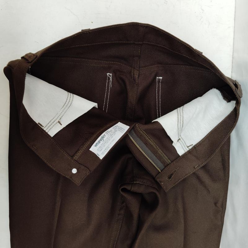 ラングラー Wrangler パンツ スラックス ランチャー パンツ ドレス ジーンズ フレア シルエット センター プレス 32インチ 茶 / ブラウン / brown メンズ USED 古着 中古 50168617