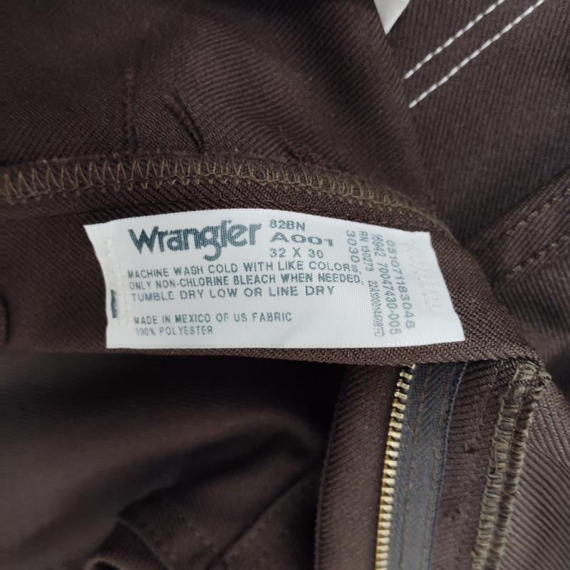 ラングラー Wrangler パンツ スラックス ランチャー パンツ ドレス ジーンズ フレア シルエット センター プレス 32インチ 茶 / ブラウン / brown メンズ USED 古着 中古 50168617