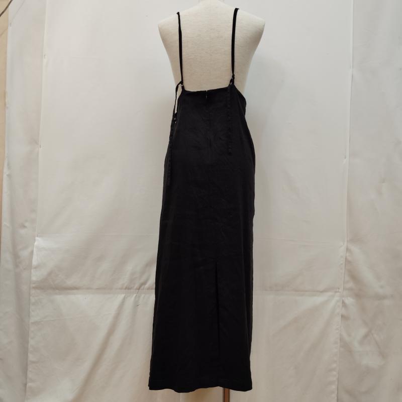 クラネ CLANE ワンピース ロングスカート ドレープ ラップ キャミ スカート アシンメトリー ワンショルダー 1 黒 / ブラック / black レディース USED 古着 中古 50168618
